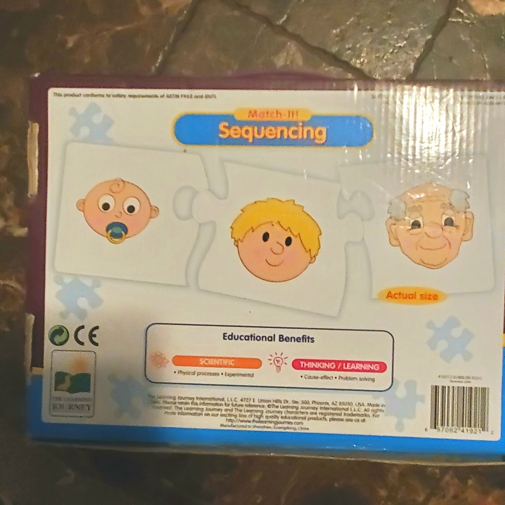 🚫SOLD🚫The Learning Journey Match It Sequencing Puzzle - Picture 3 of 3